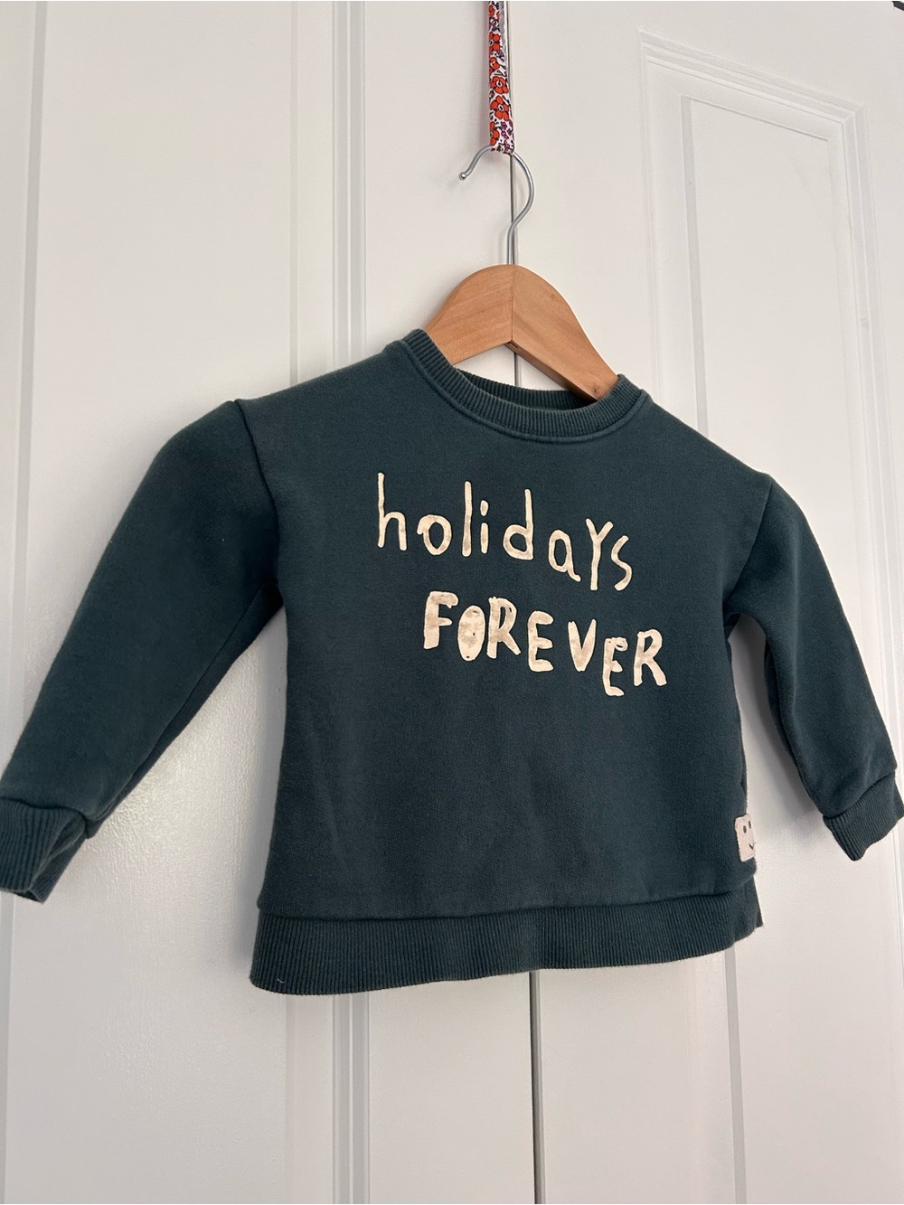 Zara Baby holiday sweatshirt 2-3 years holidays forever, happy days - Picture 2 of 8